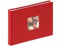 walther design Fotoalbum rot 22 x 16 cm mit Cover-Ausstanzung, Fun FA-207-R