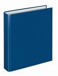 VELOFLEX 1153050 - Ringbuch Basic Blau, DIN A5 Ordner mit 4 Ring-Mechanik, F&uuml;llh&ouml;he