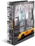 HERMA Ordner A4 New York USA, 7 cm breit, Kinder Ringordner mit St&auml;dte Motiv, bunter
