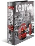 HERMA Ordner A4 London England, 7 cm breit, Kinder Ringordner mit St&auml;dte Motiv,