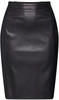 VERO MODA Damen VMBUTTERSIA HW Coated Skirt NOOS Rock, Schwarz (Black Black), XL