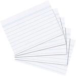 herlitz Karteikarte A5, liniert, wei&szlig;, 100 St&uuml;ck