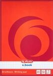 Herlitz 717538 Notizblock A5, kariert, 50 Blatt, wei&szlig;, rot