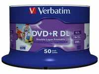Verbatim DVD+R Double Layer Wide Inkjet Printable 8.5GB, 50er Pack Spindel, DVD