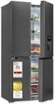 Exquisit Multi-Door K&uuml;hlschrank MD430-100-WS-200E inoxlook-az | 432 L Volumen 