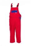 Planam 0165146 Kinderlatzhose, Rot/Royalblau, Gr&ouml;&szlig;e 146/152