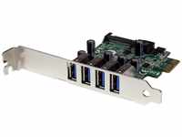 StarTech.com 4 Port PCI Express USB 3.0 SuperSpeed Schnittstellenkarte mit UASP...