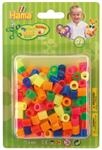 Hama Perlen 8522 B&uuml;gelperlen Packung mit ca. 250 bunten Maxi Bastelperlen mit