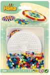 Hama Perlen 4903 Set Kreisel mit ca. 600 bunten Midi B&uuml;gelperlen mit...