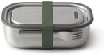 BLACK + BLUM Lunchbox Edelstahl 1L | Olive | 3-in-1 | Vakuumverschluss- 100%