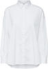 SELECTED FEMME Damen Slfhema Ls Shirt B Noos Hemd, Bright White, 42 EU