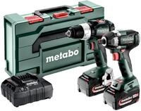 metabo Combo Set 2.9.3 18 V - Akku-Bohrschrauber BS 18 LT BL & Schlagschrauber SSW 18
