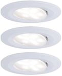 Paulmann 99931 LED Einbauleuchte Calla rund 3er Set incl 3x5.2 W IP65 dimmbar