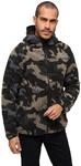 Brandit Teddyfleece Worker Jacket, Farbe: darkcamo, Gr&ouml;&szlig;e: S