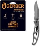 Gerber Taschenklappmesser mit glatter Klinge und Taschenclip
