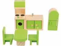 Small Foot Puppenhausmöbel Küche aus Holz, passend für Biegepuppen,...