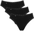Sloggi Damen Unterhose 24/7 Cotton Lace Tai , Baumwolle, Spitzen-Optik, 3-Pack, 38,