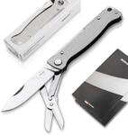B&ouml;ker Plus Atlas Messer - kleines Slipjoint Taschenmesser - Klappmesser mit Metall