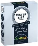 MISTER SIZE Kondome Probierpackung &ndash; Slim Package &ndash; 3er Pack (47-49 - 53 mm) /