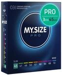 MY.SIZE PRO ELITE Kondome, Gr&ouml;&szlig;e 0, 45 mm, 3 St&uuml;ck &ndash; Extra reines Vytex-Latex,