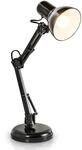 B.K.Licht - Schreibtischlampe mit Kabelschalter, schwenkbar, drehbar,...