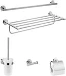 hansgrohe Logis Universal Handtuch-/Toilettenpapierhalter Bad-Accessoire (Ablage, Set