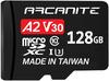 ARCANITE 128 GB microSDXC-Speicherkarte mit Adapter - A2, UHS-I U3, V30, 4K,...