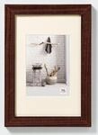 walther design Bilderrahmen nussbaum 50 x 70 cm mit Passepartout, Home Holzrahmen