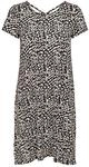 ONLY Damen Lockeres Shirtkleid Mini Basic Kurzarm Sommer Dress R&uuml;cken Ausschnitt