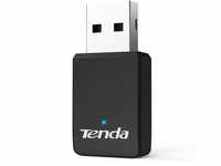 Tenda U9 WLAN Stick AC650 Dualband WLAN USB-Adapter(5GHz: 433Mbit/s+2,4GHz:200