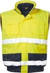 Elysee Warnschutz-Pilotjacke "Siegfried", 1 St&uuml;ck, Gr&ouml;&szlig;e 2XL, gelb/marine,