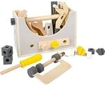 small foot Werkzeugkasten 2in1 "Miniwob" aus Holz, auch als Werkbank nutzbar,...