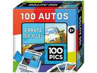 100 PICS 20208049 Quizspiel Auto, Lernspiel für die ganze Familie, Brainteaser,