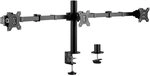 LogiLink BP0107 - Monitorhalterung 3-Fach, 17 27", Arml?nge: verstellbar Schwarz