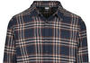 Urban Classics Herren TB3807-Checked Campus Shirt Hemd, darkblue/rustred, S