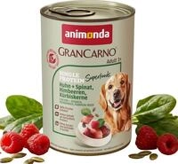 animonda GranCarno Hunde Nassfutter Superfoods Huhn + Spinat (6 x 400g),
