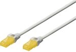 DIGITUS LAN Kabel Cat 6A &ndash; 1 m &ndash; U/UTP Ungeschirmt &ndash; Grau | 10 Gbit/s &ndash;...