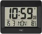 TFA Dostmann Wanduhr digital mit Funkuhr, modern, 60.4519.01 | mit...