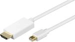 goobay miniDisplayPort > HDMI&trade; cable, white, 2 m - miniDisplayport