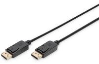 DIGITUS DisplayPort Anschlusskabel, DP St/St, 3,0m, m/Verriegelung, DP, 1.1a...