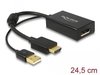 DELOCK Adapterkabel HDMI-A Stecker > Displayport 1.2 Buchse schwarz