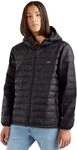 Levi's Herren Presidio Pkbl Hooded Jacket Mineral Black Lightweight, Mineral Black,