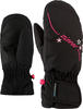 Ziener Mädchen LULANA AS MITTEN GIRLS glove junior Ski-handschuhe, black, 6 (L)