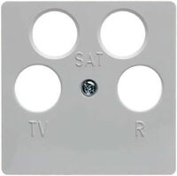 Hager Zentralplatte tv-fm f&uuml;r 4594 S1/Q1/B1/B3/B7 wei&szlig; Polar