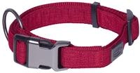 Nobby Halsband Linen Deluxe, rot L: 28-40 cm, B: 20 mm, 1 St&uuml;ck
