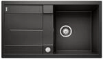 BLANCO METRA 5 S | Granitsp&uuml;le aus SILGRANIT schwarz | Einbauart: Einbau von Oben 