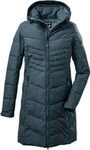killtec Damen Steppparka mit abzippbarer Kapuze - KOW 150 WMN QLTD PRK, petrol, 38,