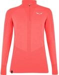 Salewa Zebru Responsive Half Zip T-Shirt Damen, Orange, M