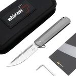 B&ouml;ker Plus Cataclyst Titan - Flipper Taschenmesser mit Titan Griff - Gentleman