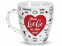 Sheepworld Tasse "Ohne Liebe ist alles doof" | Porzellan, 45 cl | Tasse für...